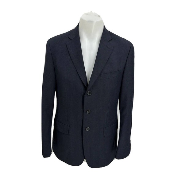 Banana Republic 38R Modern Fit Vitale Barberis Canonico Blazer Jacket Blue 22-37 - Picture 1 of 12